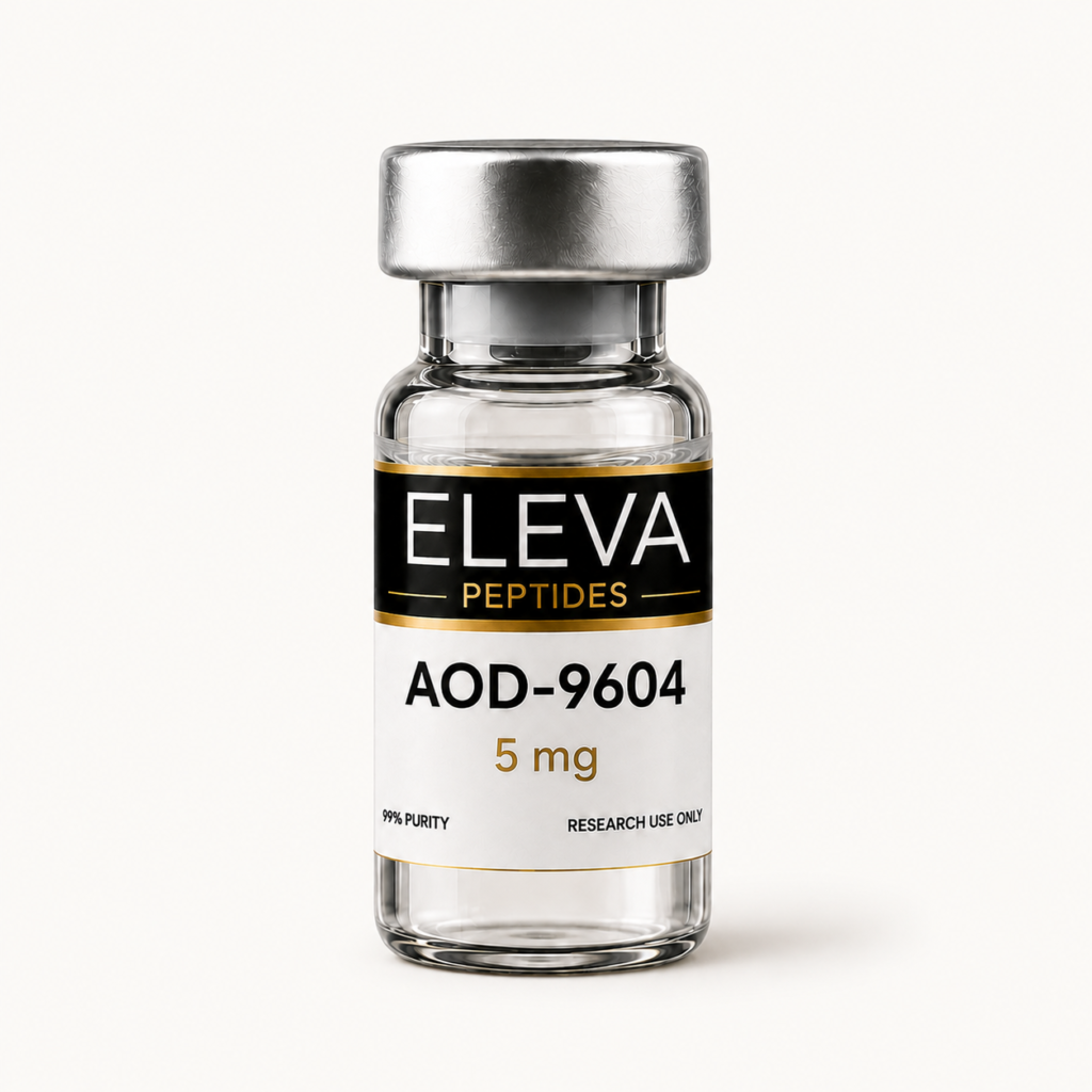 Eleva Peptides AOD-9604 5 mg research-use-only vial