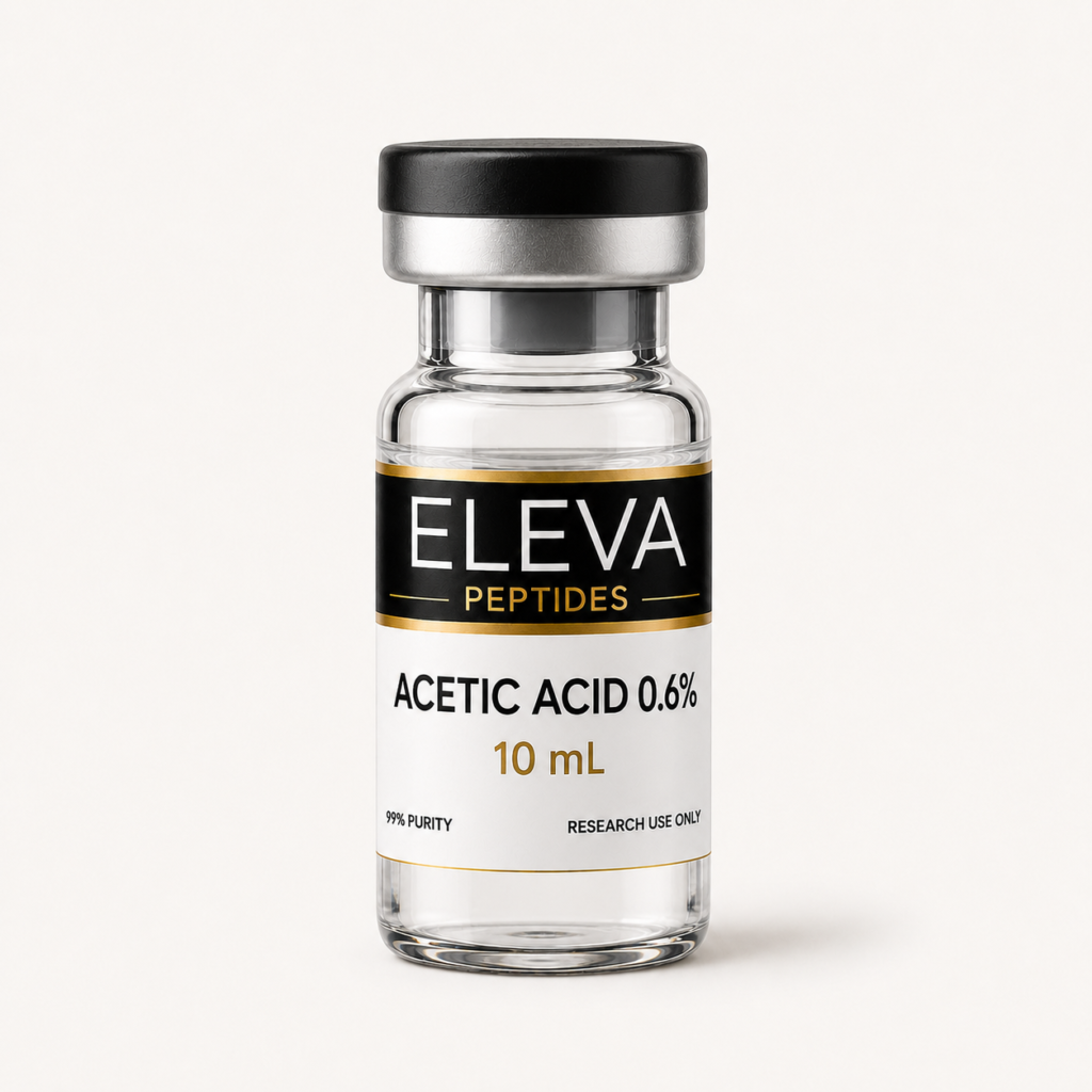 Eleva Peptides Acetic Acid 0.6% 10 mL research solution vial
