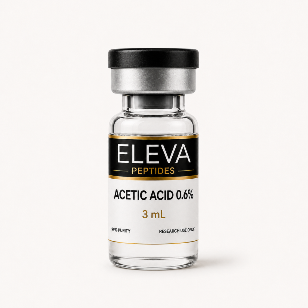 Eleva Peptides Acetic Acid 0.6% 3 mL research solution vial